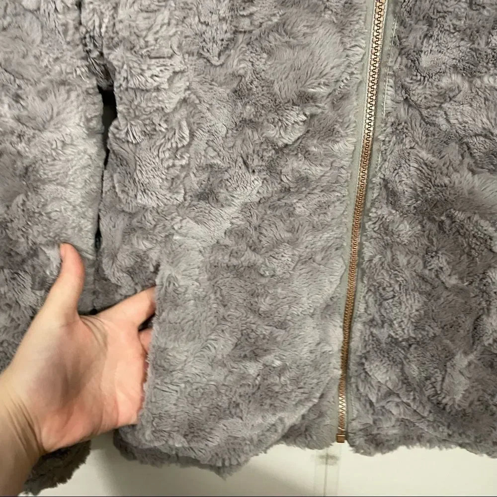 The North Face Reversible Grey Fleece Jacket